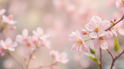 Naklejka premium pink cherry blossom
