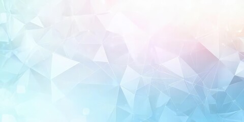 Obraz premium Light colored geometric design with connected lines and triangles