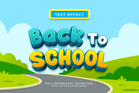 Back to School Text Effect
