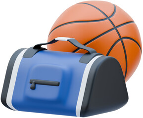 Sport Bag 3D Illustration