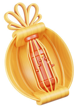 Sasando 3D Illustration