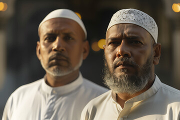 Two Muslim Men in Traditional Clothing