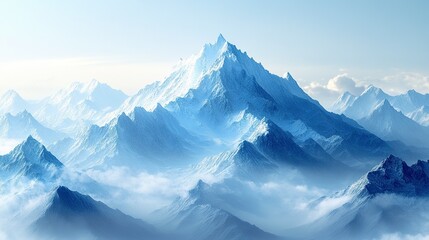 Obraz premium moutains and shadow background,illustration --ar 16:9 --stylize 450 --v 6.1 Job ID: 71a7c301-67d8-41a4-aae6-439accfbb335