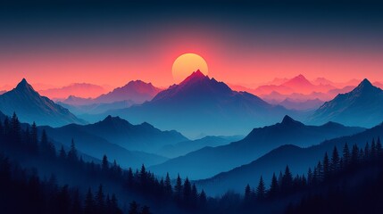 moutains and shadow background,illustration --ar 16:9 --stylize 450 --v 6.1 Job ID: 71a7c301-67d8-41a4-aae6-439accfbb335