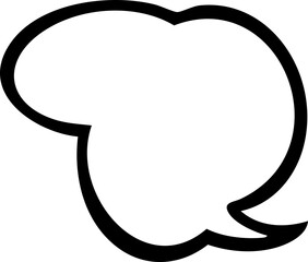 Hand Drawn Bubble Chat Icon