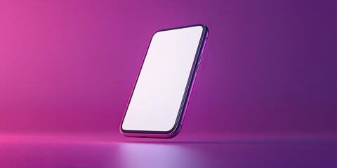 Smartphone Mockup with Pink Background
