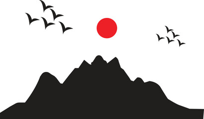 Hill vector design illustration