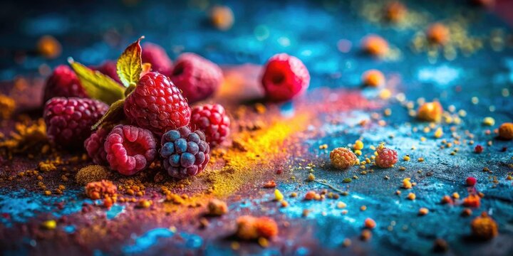 Showcase your product on a gritty, blue grunge backdrop; aged, industrial texture for a distinct aesthetic.