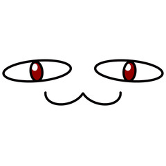 Cute cartoon face characters, comic and animation 