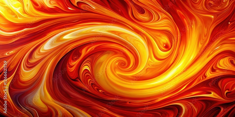 Aufkleber abstract swirling fire and lava design a fiery orange and red vortex background image