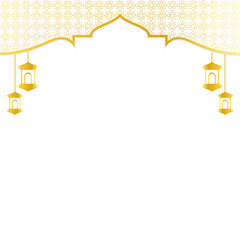 Islamic Header with Lantern