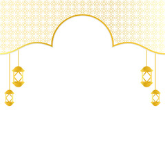 Islamic Header with Lantern