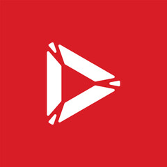 Play sign icon vector template