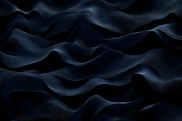 Obraz premium Abstract dark blue flowing fabric texture