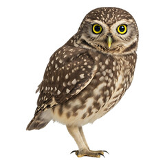 Naklejka premium Nocturnal Hunter with Bright Yellow Eyes