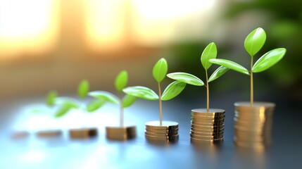 Growth strategy business graph analysis concept featuring 3d financial technology chart with data diagrams, stock market trends, and investment insights on a futuristic digital background for economic