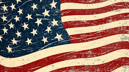 Obraz premium american flag background