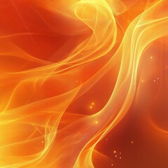 Obraz premium Abstract Orange Color Digital Background, Generative AI