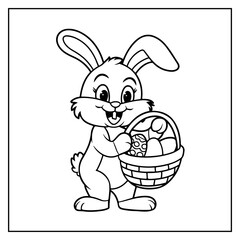 Obraz premium Easter Baskets Bold and Easy Coloring Book for Kids and Adults
