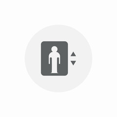 building elevator icon sign vector