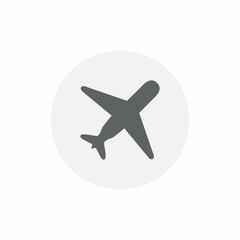 flight airplane icon sign vector