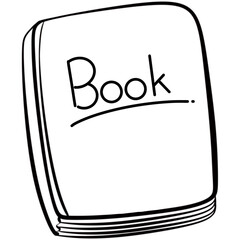 Outline school stuffs, back to school, teaching