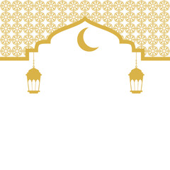 Islamic Header with Lantern