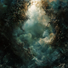 Obraz premium Minimalist Geometric Shapes Background for Contemporary Aesthetic virtual fractal realms