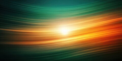 Obraz premium Abstract Curving Lines of Warm and Cool Hues, Glowing Brightly at the Center