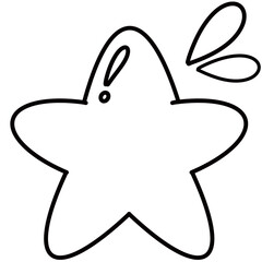 Colors and outlines Alien and  monster on the space 