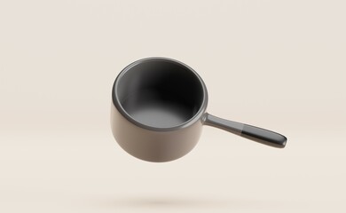 3d illustration. Cooking pot. Kitchen pot concept