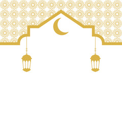 Islamic Header with Lantern