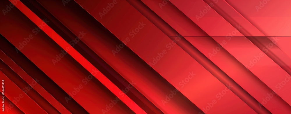 Poster Abstract Red Diagonal Lines Background