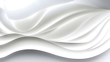 Fototapeta premium Modern Minimalist White Wave Texture Pattern Background – Seamless & Stylish, modern white background, minimalist wave texture, seamless pattern, abstract white waves