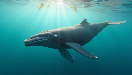 Obraz premium dolphin in the water