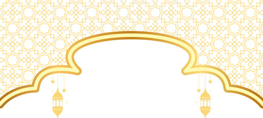 Islamic Header with Lantern