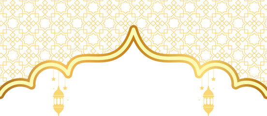 Islamic Header with Lantern