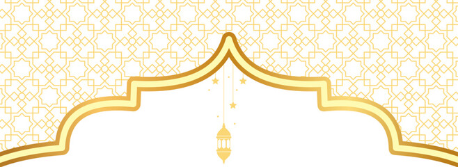 Islamic Header with Lantern