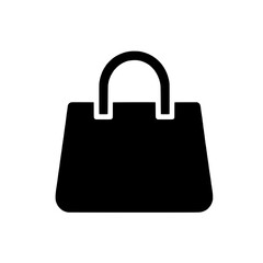 Simple Handbag Icon: A clean, minimalist icon of a simple handbag, perfect for fashion, shopping, or retail applications.