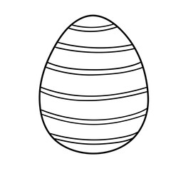 Easter egg painted easter holiday cartoon doodle illustration