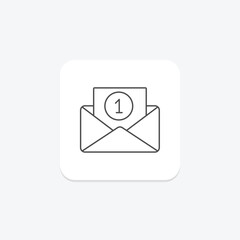 Contact Page thinline icon, vector, pixel perfect, illustrator file