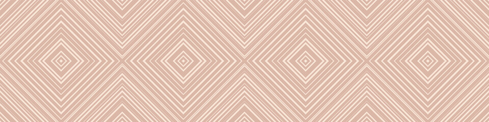 Chocolate brown with coffee shade geometric seamless pattern, squares in Mocha Mousse. Squares with abstract ornament for packaging, cover or tile.