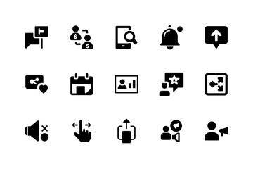 Creative social media icons for web