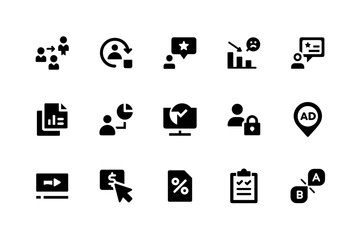 Minimal social media icons for branding
