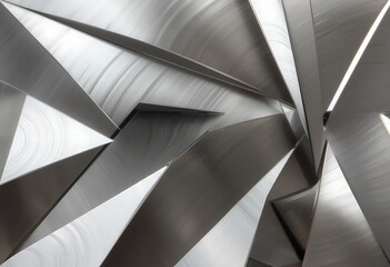 Geometric Metallic Structure Interplay of Light and Shadows on Steel Surface