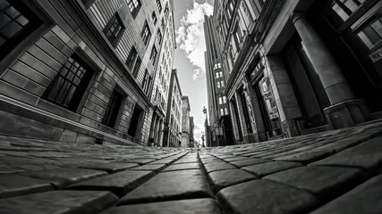 Exploring Urban Landscapes: A Unique Black and White Perspective on City Streets and Architecture
