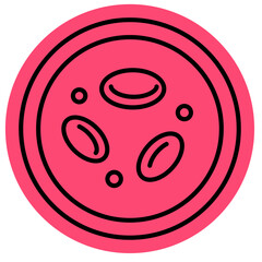 Fototapeta premium erythrocytes hypertonic icon