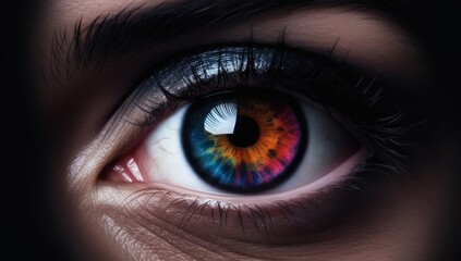 Fototapeta premium Closeup of beautiful woman eye.