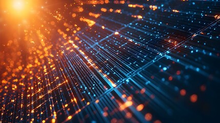 Generative ai closeup of solar panels are