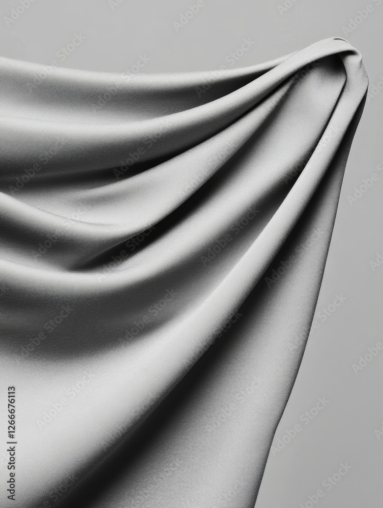 Poster modern velvet drapery in theater design luxurious pleated fabric for performance spaces and interior